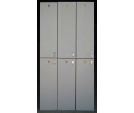 Used Wood Employee Lockers - front view