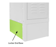 12" End Base.  Lime Green