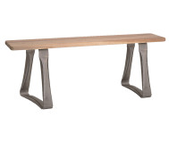 Maple Top Hardwood Benches with Free Standing Pedestals