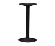 Bench Pedestal.  16-1/4" high.  Steel. Tubular.  Black