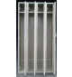 Single Tier Steel Lockers, Front view, Open doors