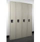 Used 1-tier lockers, Side view, Open doors
