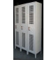 Single Tier Ventilated Lockers, Side View, Closed Doors