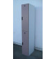 Used guest and employee wood lockers, side view, closed doors