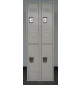 2-Tier Lockers, Front view, Closed doors