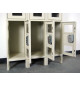 Three Tier Lockers with Clearview Doors, Close